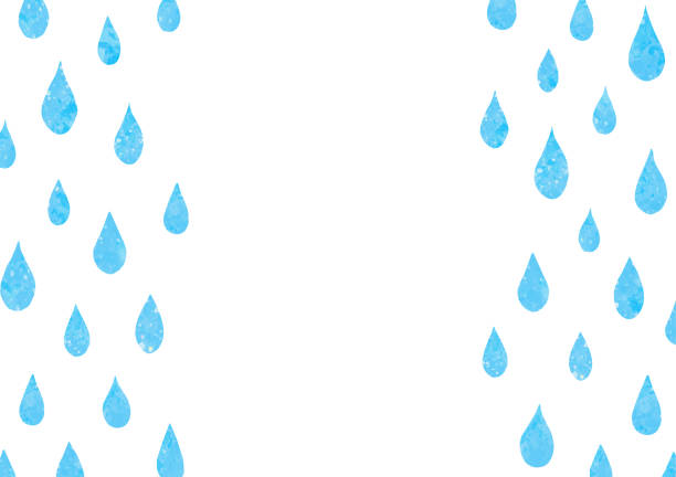 illustration of water drops and rain.Vector image. illustration of water drops and rain.Vector image. rain illustrations stock illustrations
