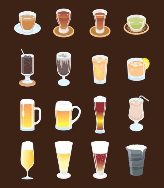 様々 な飲み物のイラスト - ビールジョッキ点のイラスト素材／クリップアート素材／マンガ素材／アイコン素材