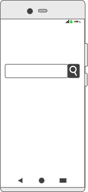 Image material of magnifying glass search bar