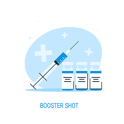 Immune booster shot, vector icon in isometric view
