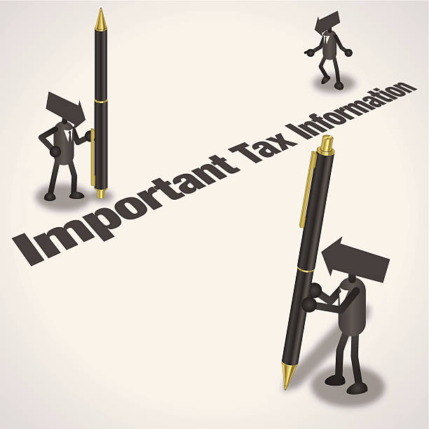 ilustraciones, imágenes clip art, dibujos animados e iconos de stock de importante información sobre impuestos - irs