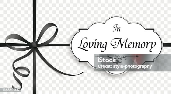 istock In Loving Memory Obituary Emblem Knot Cross Black Ribbon Header 1365601617