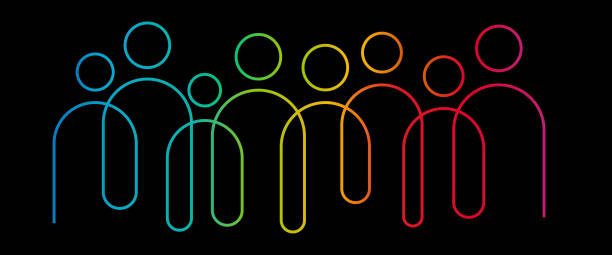 inclusion and diversity infographic vector set, social and cultural diversity vector - 同性戀自豪標誌 插圖 幅插畫檔、美工圖案、卡通及圖標