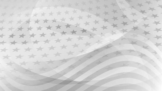 Independence day abstract background Independence day abstract background with elements of the american flag in gray colors patriotism stock illustrations