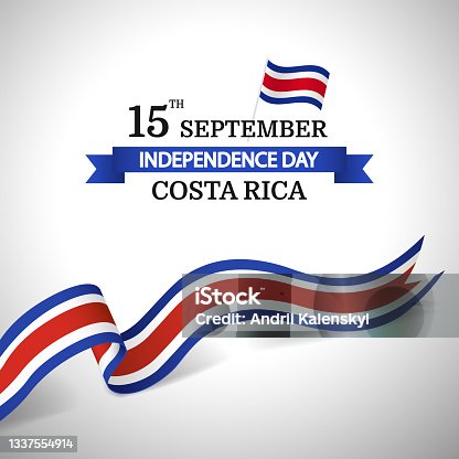 istock Independence Day in Costa Rica. 1337554914