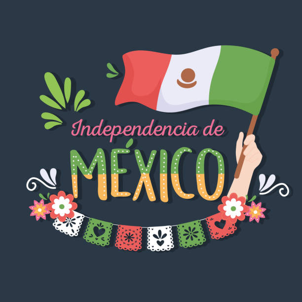 stockillustraties, clipart, cartoons en iconen met independence day mexico - ramos