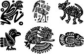 Indians Traditional Ornaments. Vector illustrations. Part #1