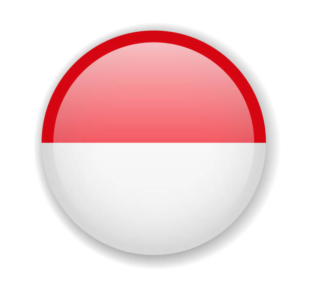Circle Indonesia  Flag  Vector Paimin Gambar