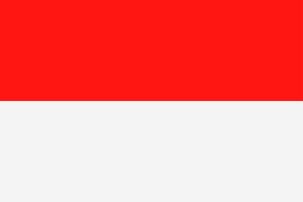 印尼國旗向量平面圖標 - 印尼國旗 插圖 幅插畫檔、美工圖案、卡通及圖標