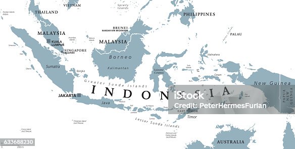 istock Indonesia political map 633688230