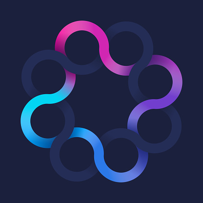 Infinite Line Loops Abstract Design Element