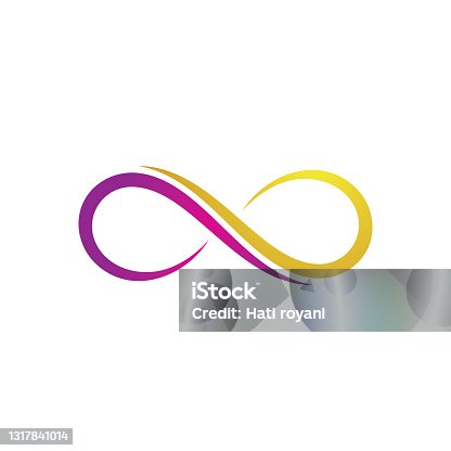 istock Infinity Design Vector icon illustration Logo template design 1317841014