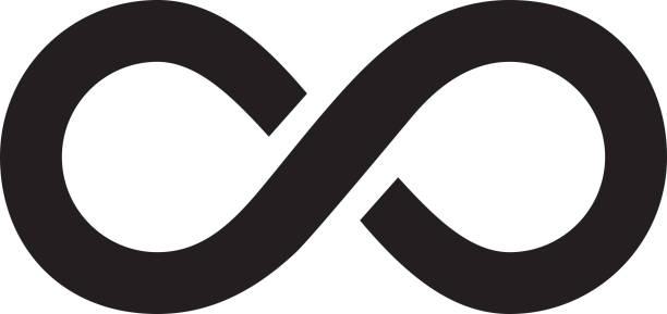 infinity-logo - ewigkeit stock-grafiken, -clipart, -cartoons und -symbole
