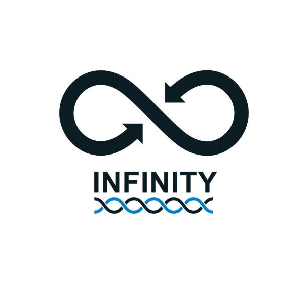 Infinity Loop vector symbol, conceptual icon special design.  continuity stock illustrations