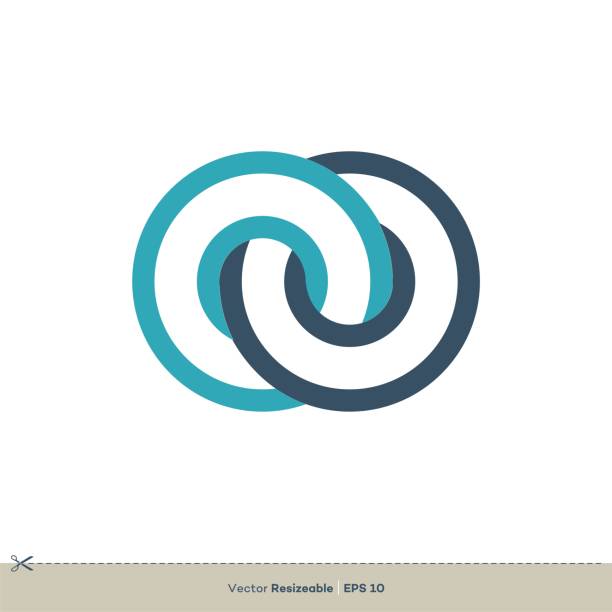infinity ringe icon vektor logo vorlage illustration design. vektor eps 10. - ewigkeit stock-grafiken, -clipart, -cartoons und -symbole