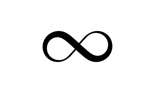 infinity symbol or sign, infinity icon vector illustration