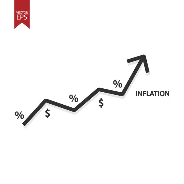 Inflation Icon - Stock Vector Illustration Inflation Icon. Stock Vector Illustration inflation stock illustrations