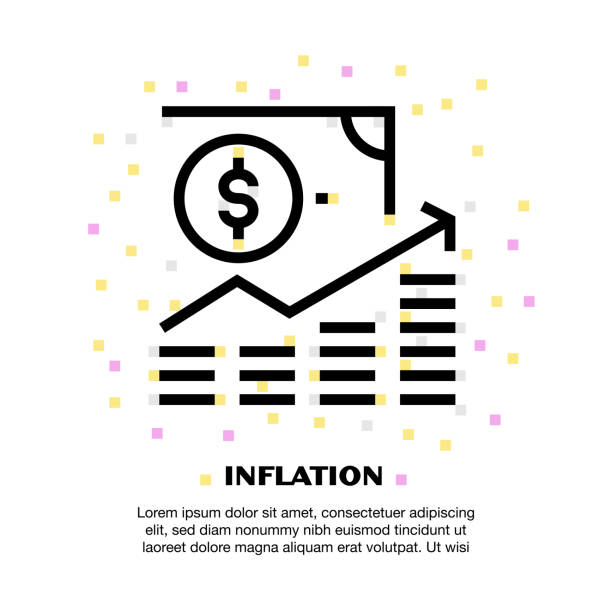 Inflation icon vector art illustration