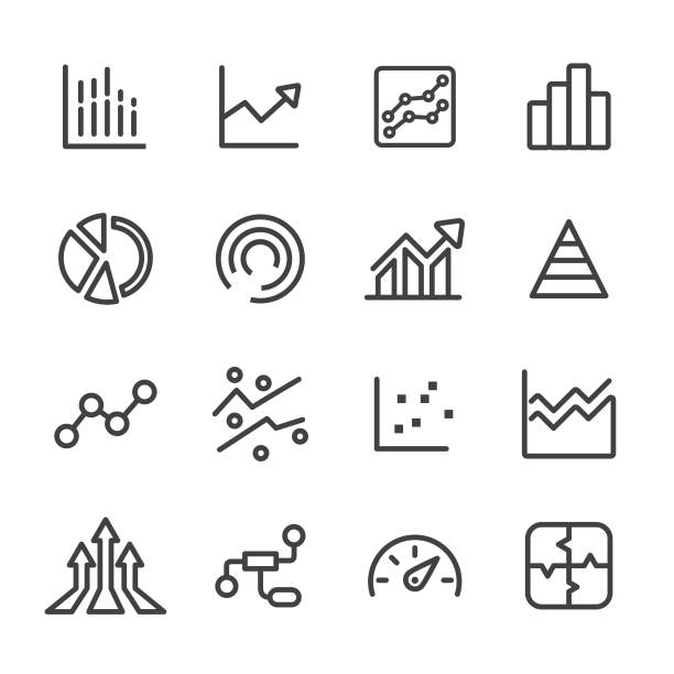 grafische symbole info - line serie - umrisslinie grafiken stock-grafiken, -clipart, -cartoons und -symbole