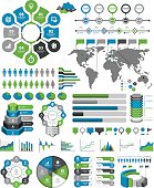 Vector illustrations of the infographic elements.