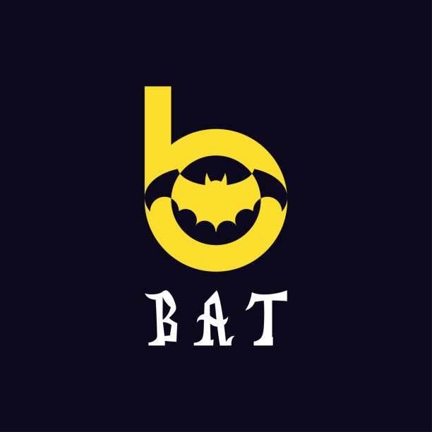 Initial Letter B Bat symbol icon design inspiration Initial Letter B Bat symbol icon design inspiration fancy letter b silhouettes stock illustrations