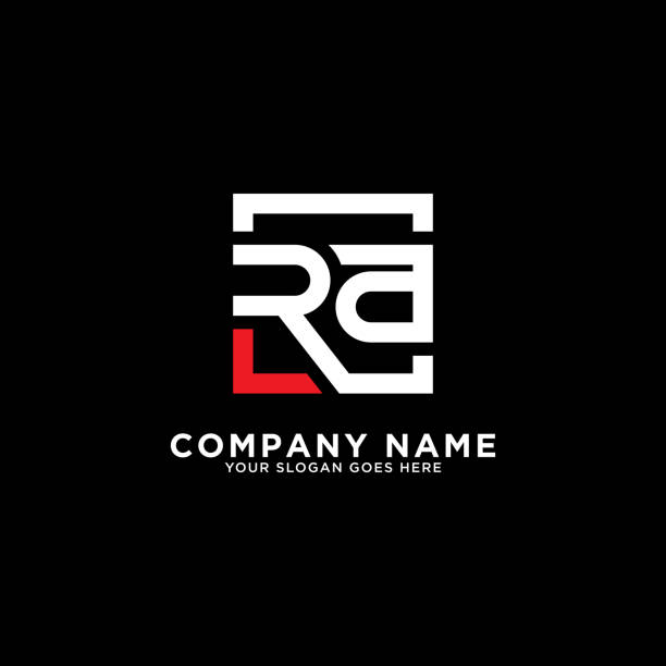RA initial logo inspiration,clean square logo template RA initial logo inspiration,clean square logo template, letters logo designs letter r stock illustrations