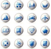 Insurance icon set. High Resolution JPG,CS5 AI and Illustrator EPS 8 included. Each element is named,grouped and layered separately.