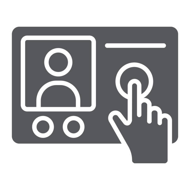 Best Video Intercom Illustrations Royalty Free Vector