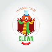 International Clown Week Vector Illustration