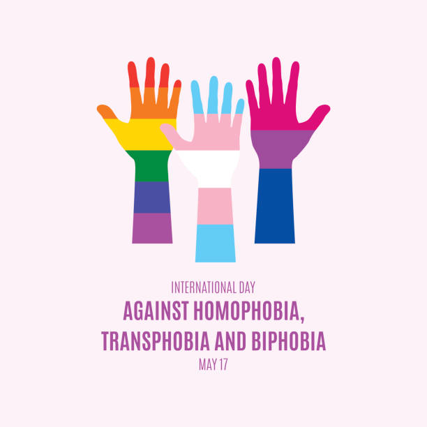 illustrations, cliparts, dessins animés et icônes de journée internationale contre l’homophobie, la transphobie et le vecteur de la biphobie - homophobie
