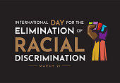 istock International Day for the Elimination of Racial Discrimination, March 21. Vector 1373163035