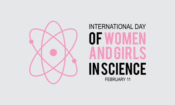 International Day of Women and Girls in Science . Vector template Design for banner, card, poster, background. International Day of Women and Girls in Science . Vector template Design for banner, card, poster, background. nn girls stock illustrations