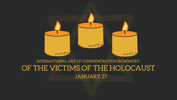international day - holocaust remembrance day stock illustrations