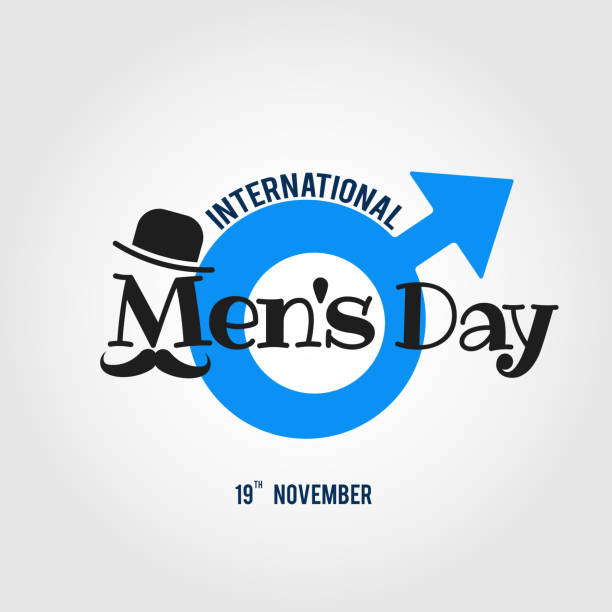 stockillustraties, clipart, cartoons en iconen met international men's dag - dag
