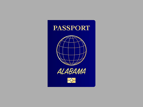 生体認証デジタルデータチップリアルなブルーカバーアイコンロゴ広告ブランドのベクトルイラストを備えた国際パスポート お祝いのベクターアート素材や画像を多数ご用意 Istock