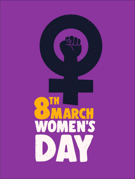 stockillustraties, clipart, cartoons en iconen met internationale vrouwendag dag 8 maart power poster - womens day poster