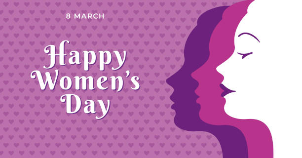 International Women's Day template for advertising, banners, leaflets and flyers. - Illustration