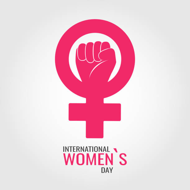 International women`s day. Vector illustration on the theme International women`s day. women symbols stock illustrations