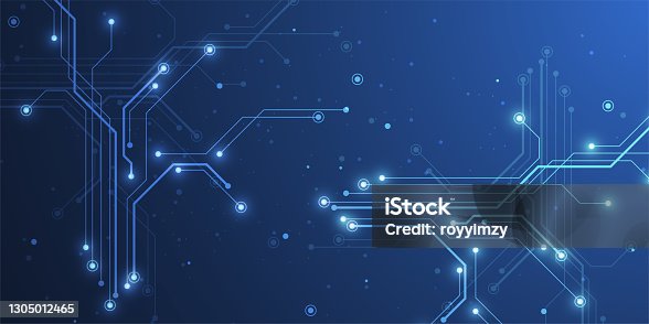 istock Internet connection, abstract sense of science and technology graphic design background. Vector illustration 1305012465