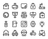 istock Internet of Things - Bold Line Icons 1184966148