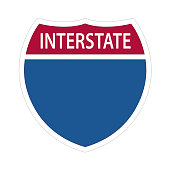 Interstate Highway Signs - US ROAD SIGN VECTOR EPS 10.