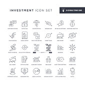 29 Investment Icons - Editable Stroke - Easy to edit and customize - You can easily customize the stroke with
