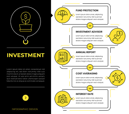 Investment Infographic Concept Vectors