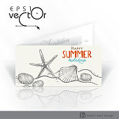 Invitation Card Design, Template. Vector Illustration. Eps 10