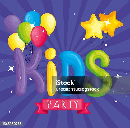 istock invitation of party kids 1365450958