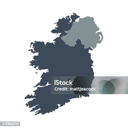 istock Ireland country map 470863112