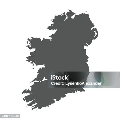 istock Ireland vector map. 680909634