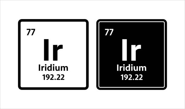 Iridium symbol. Chemical element of the periodic table. Vector stock illustration. Iridium symbol. Chemical element of the periodic table. Vector stock illustration iridium stock illustrations