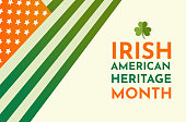 istock Irish American Heritage Month card. Vector 1369429473