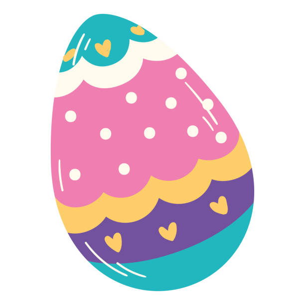 Isolated colored easter egg icon Vector Isolated colored easter egg icon Vector illustration easter sunday stock illustrations
